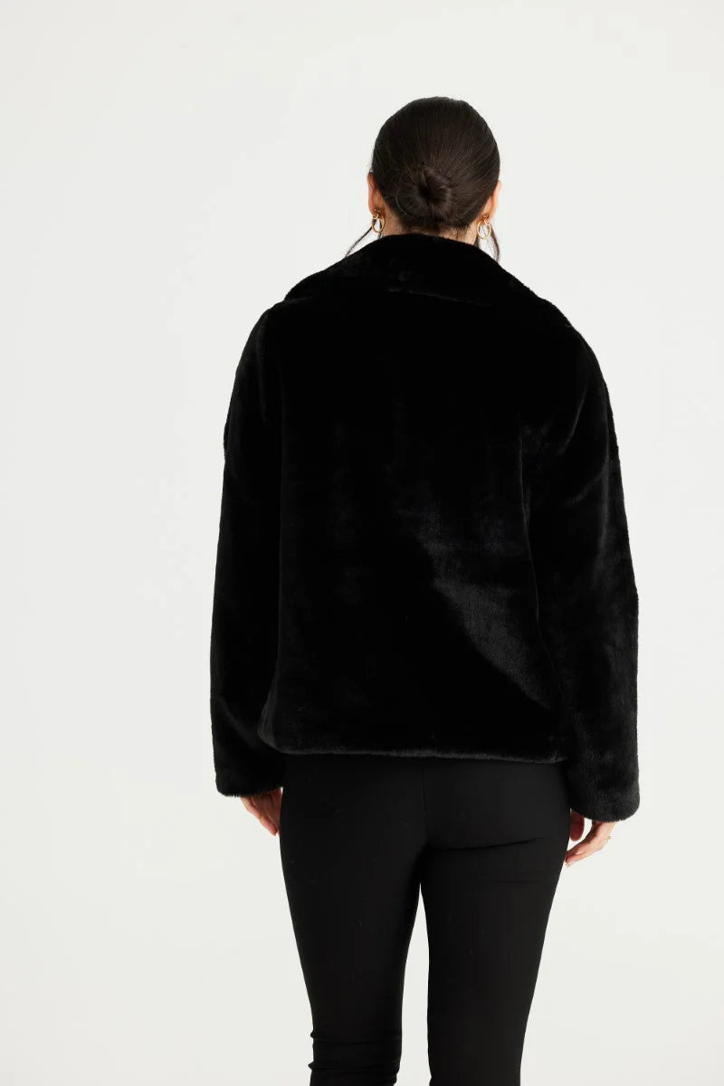 Brave + True Steinway Faux Fur Jacket