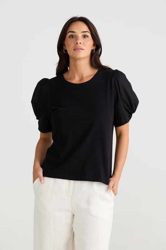 Brave + True Abigail Black Top