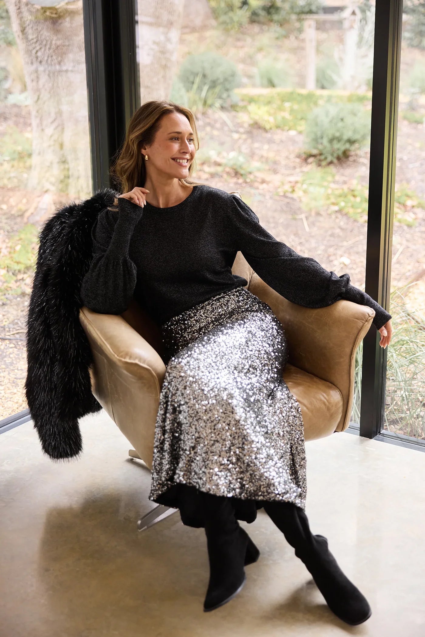Brave + True Ritz Silver Skirt
