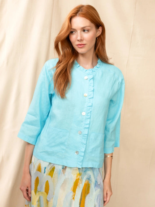 Claire Desjardins Linen Cardigan