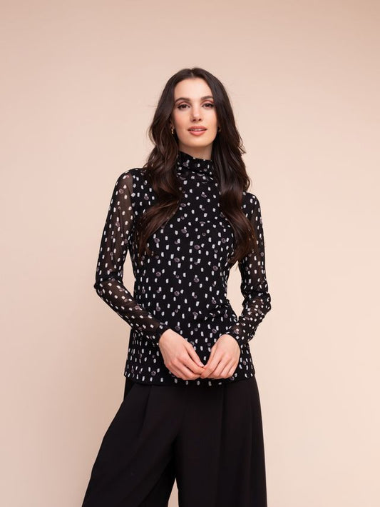 Alison Sheri Mock Neck Top