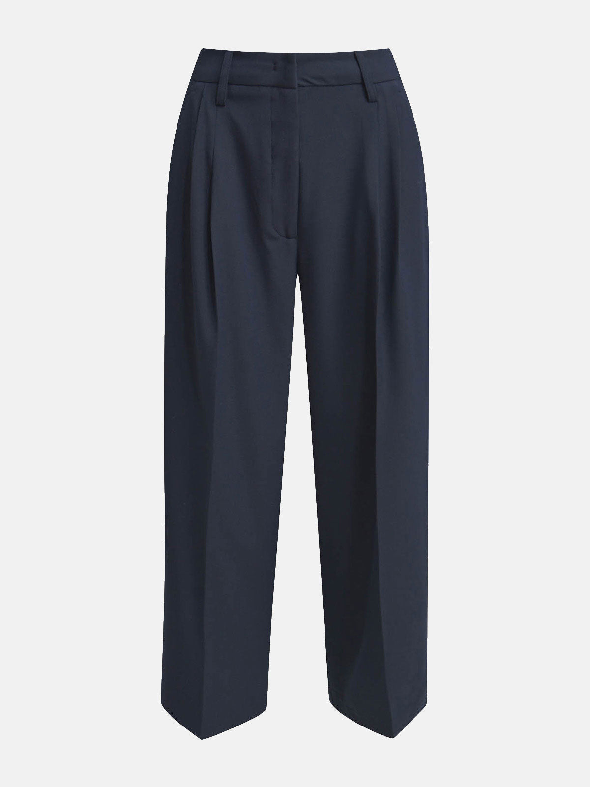 Smith & Soul Navy Straight Cropped Trousers
