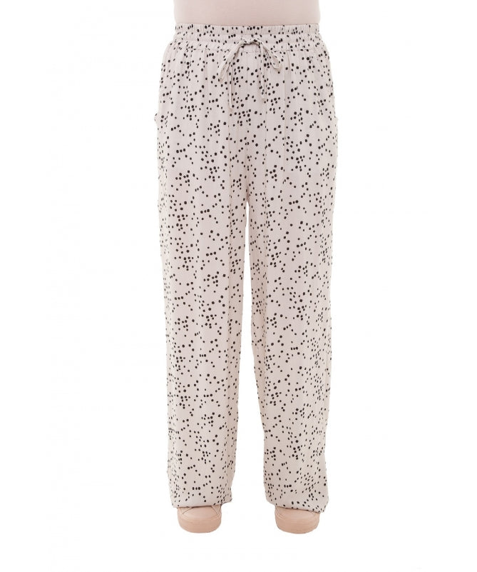 Dreams Ivory/ Black Spot Palazzo Trousers