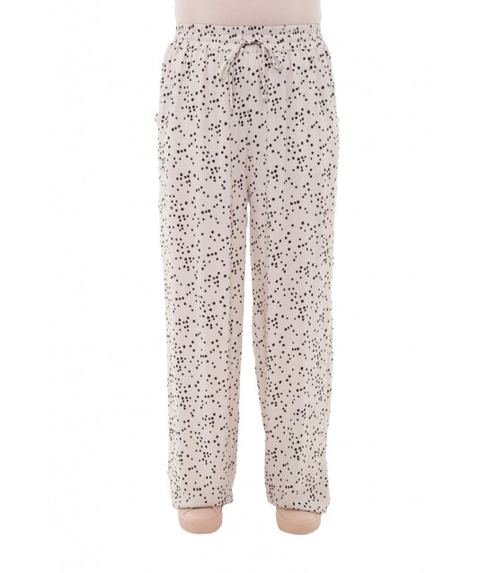 Dreams Ivory/ Black Spot Palazzo Trousers