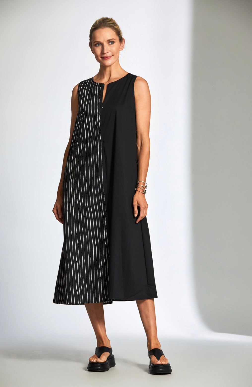 Peruzzi Broken Stripe Dress