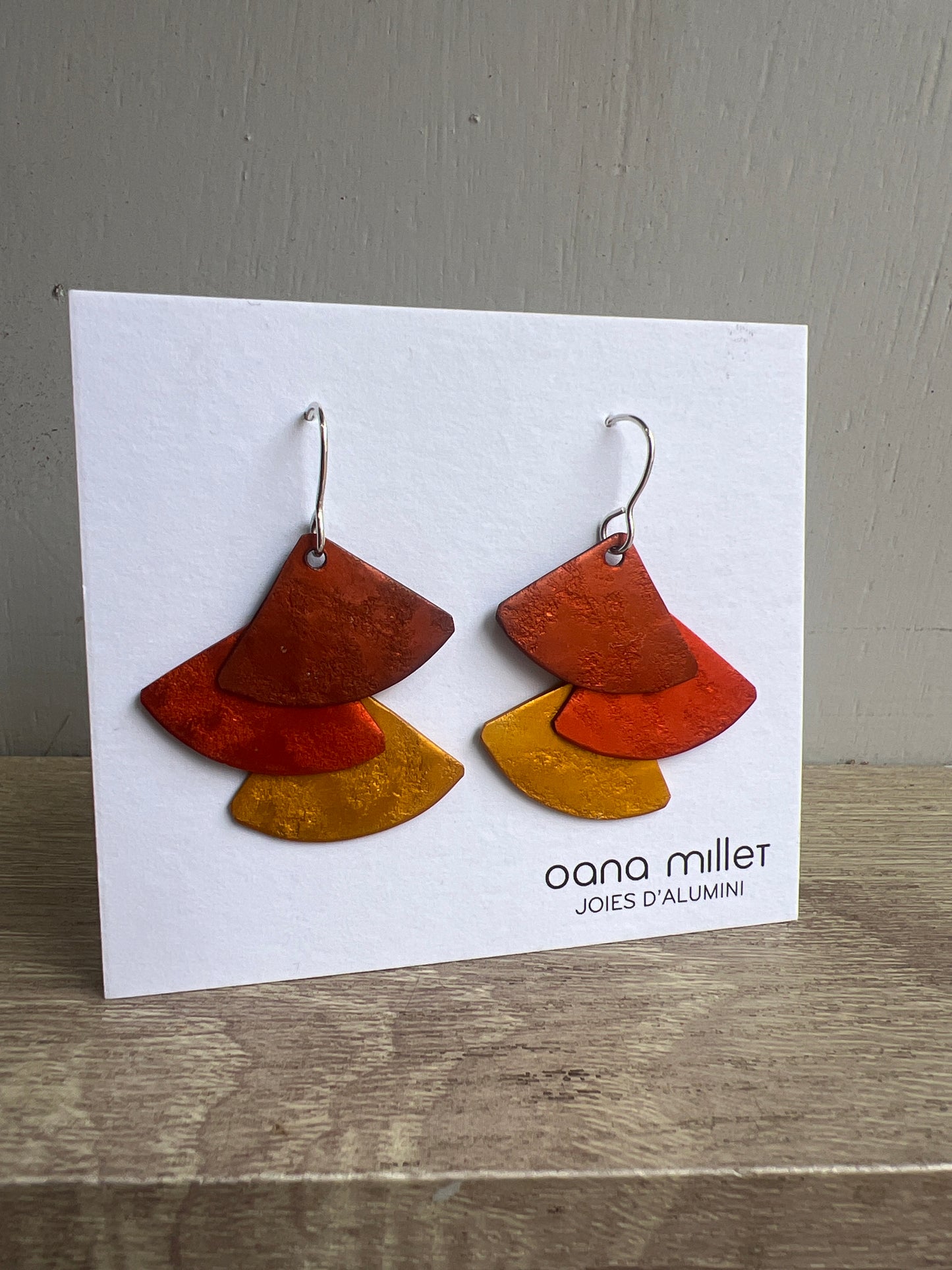 Oana Millet Triple Triangle Earrings