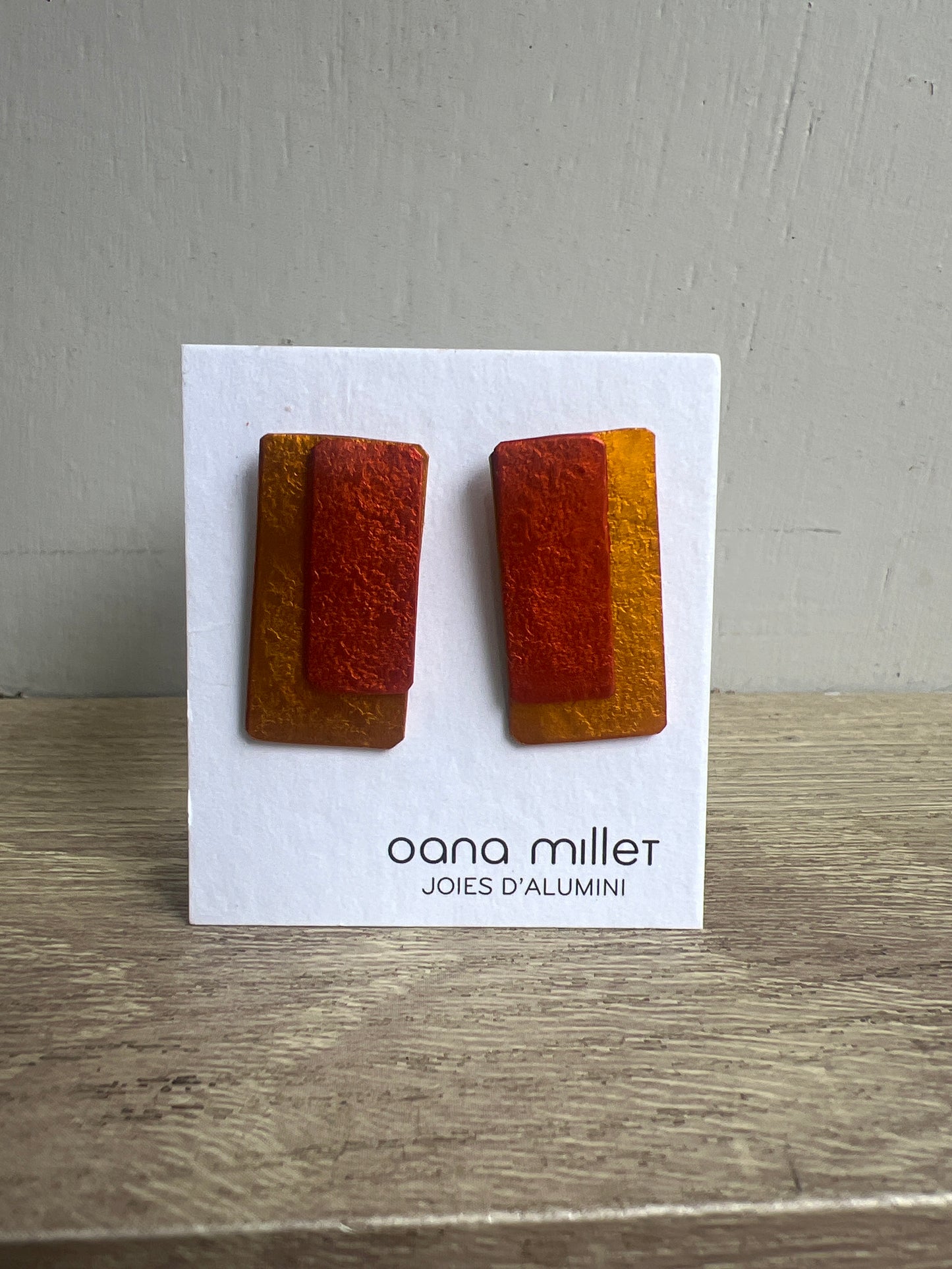 Oana Millet Double Rectangle Earrings