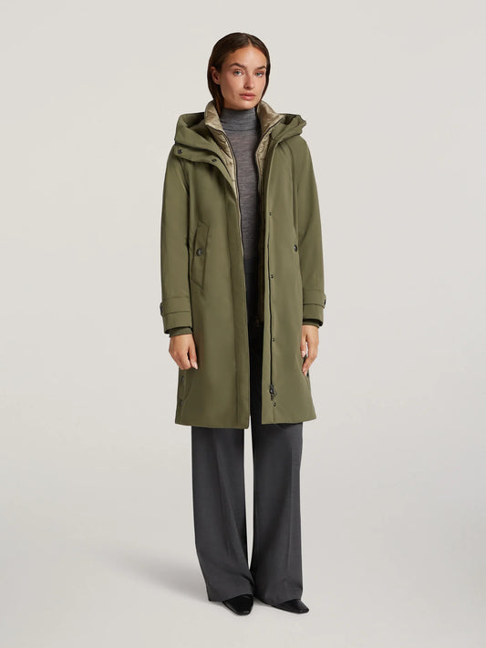 Creenstone Emily Green Clay Rain Coat