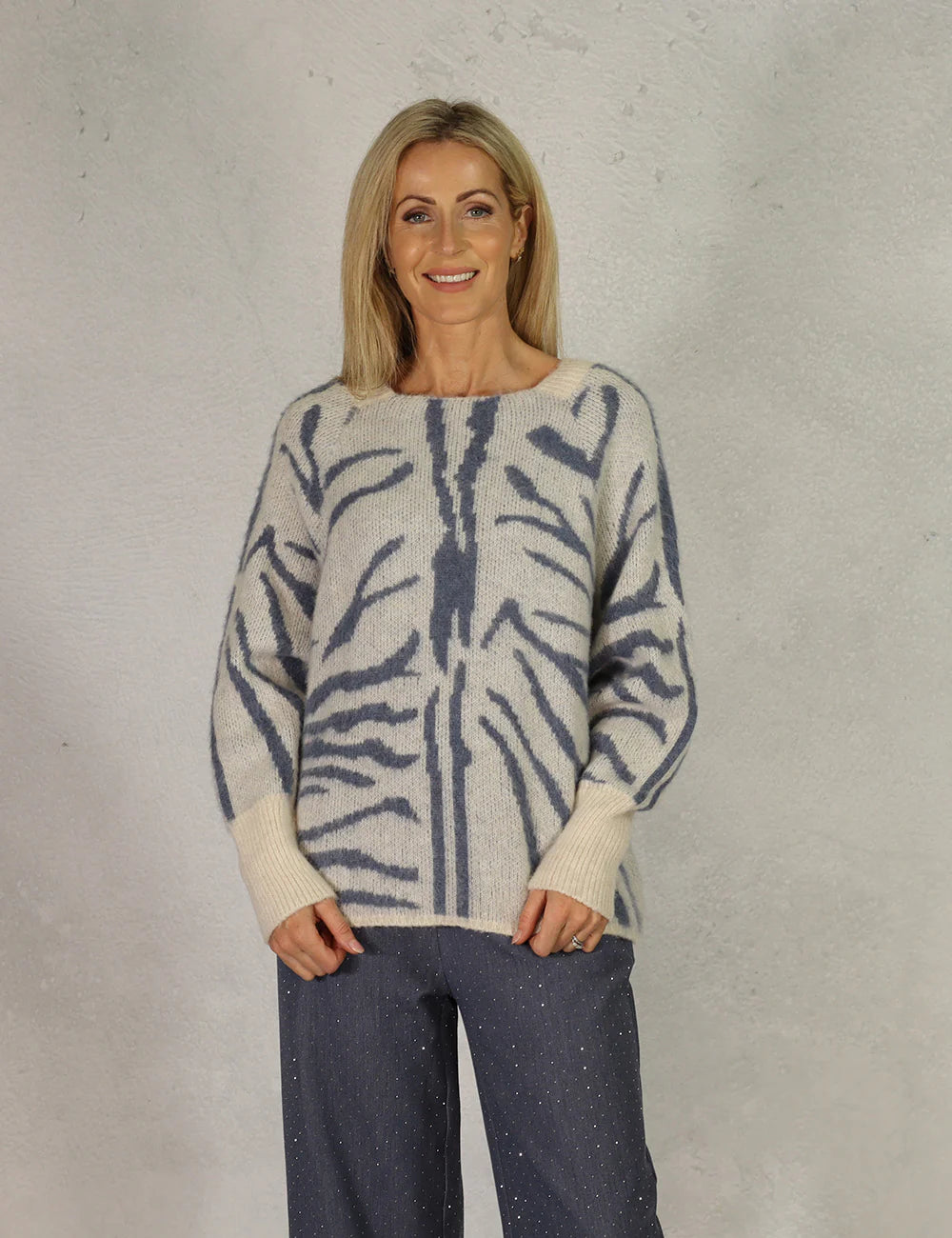 Deck by Decollage O/S Zebra Print Knit