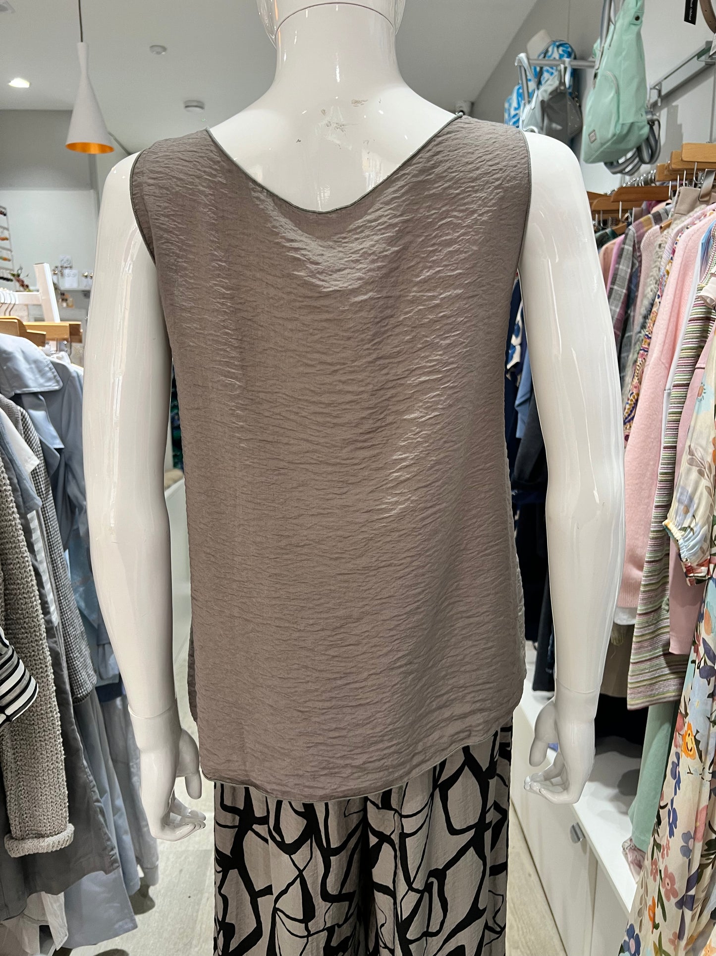 Cut Loose Grey Tank