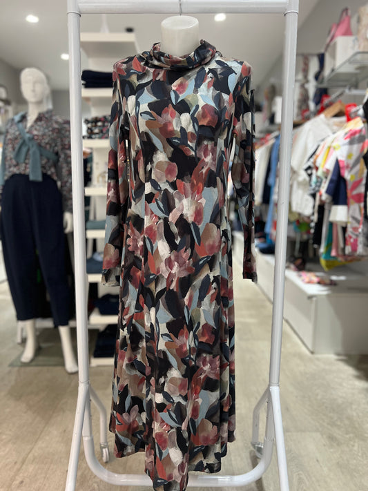 Mansted Jenna Print Dark Brown Dress