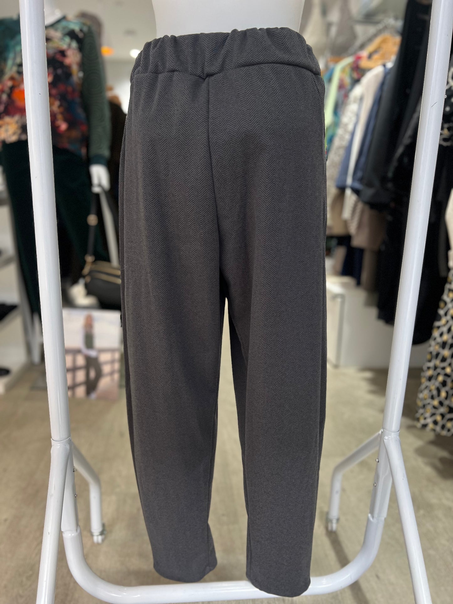 Deck by Decollage Herringbone Trousers