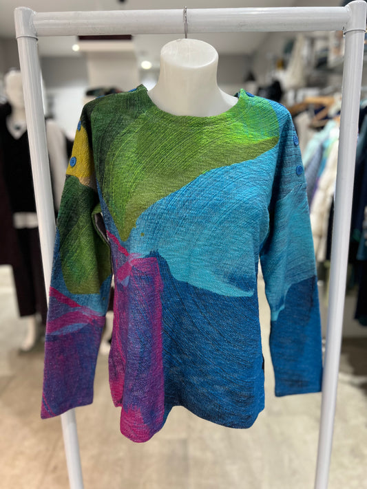 Claire Desjardins Button Top