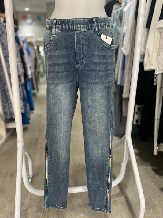 Pinns Denim Trousers with Side Stich