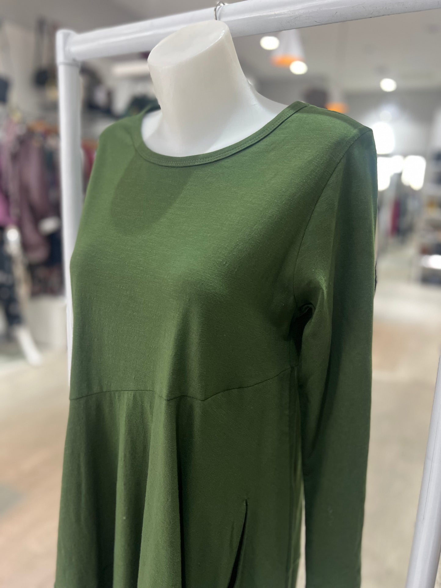 Orientique Olive Bubble Dress
