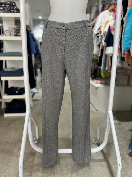 Brax Maron S Grey Herringbone Trousers