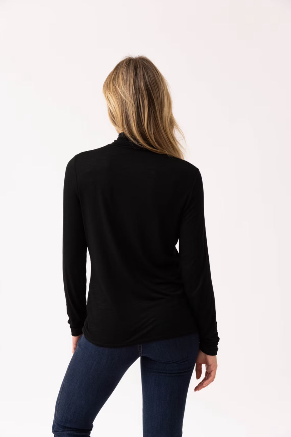 Marble Turtleneck Top