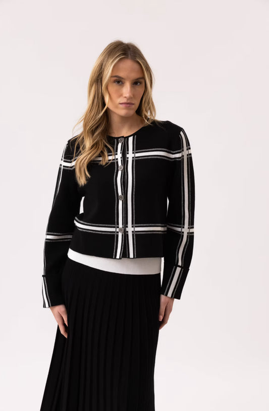 Marble B/W Cardigan
