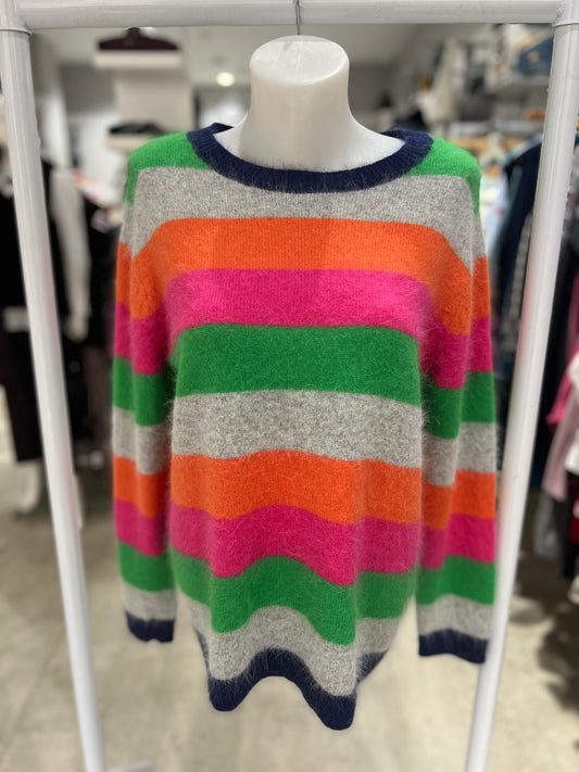 See Saw Multi Stripe Angora Sweater