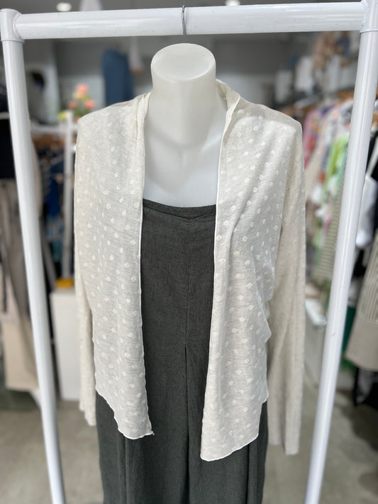 Cut Loose Cropped Mesh Cardigan