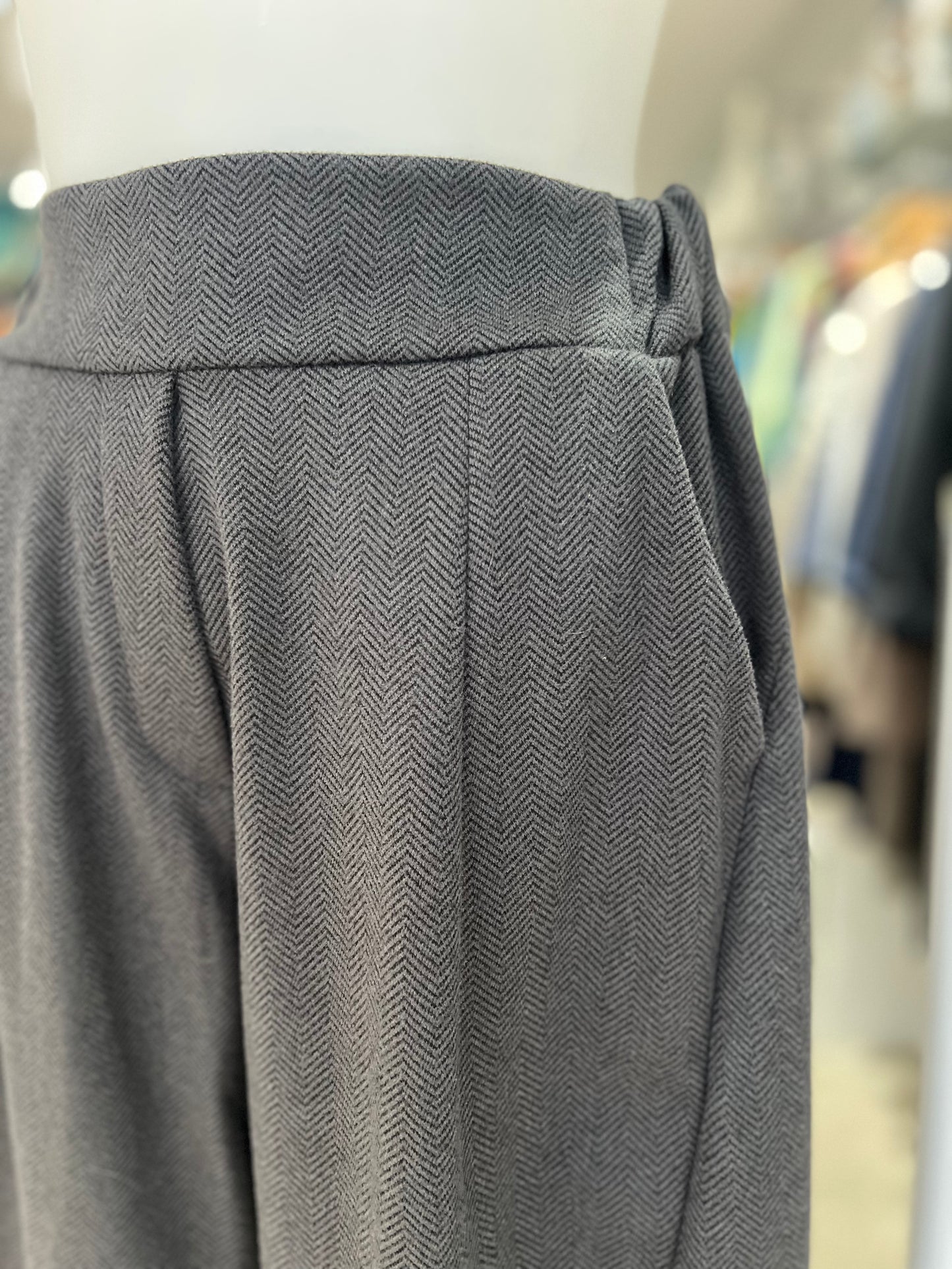 Deck by Decollage Herringbone Trousers