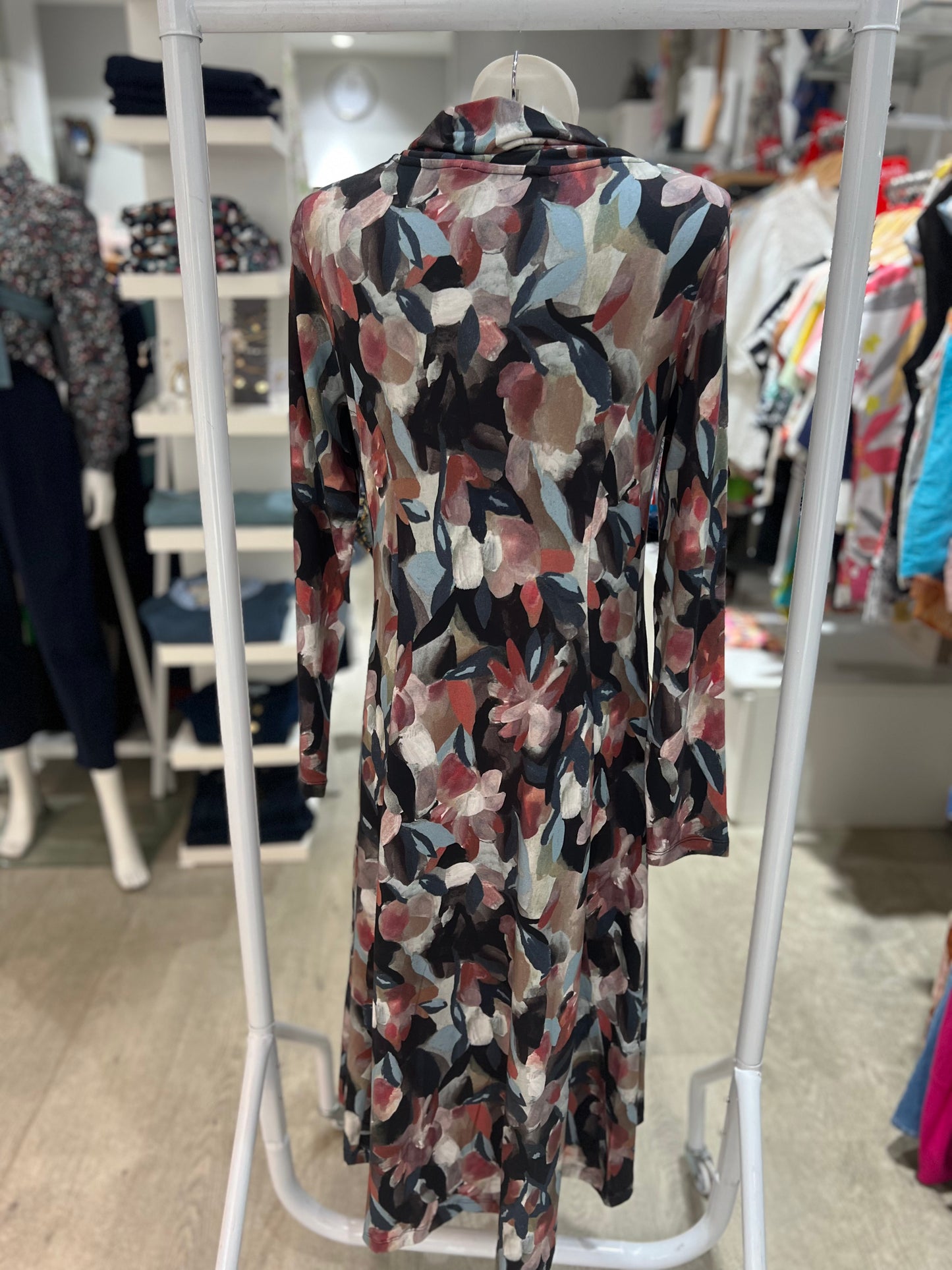 Mansted Jenna Print Dark Brown Dress