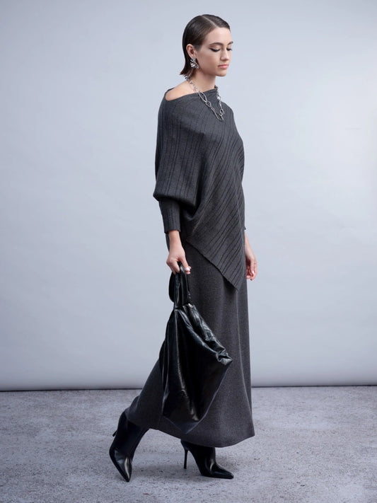 Haako Asymetric Knit Top