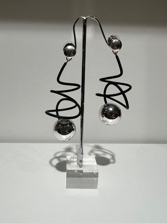 Samuel Coraux Silver Statement Earrings