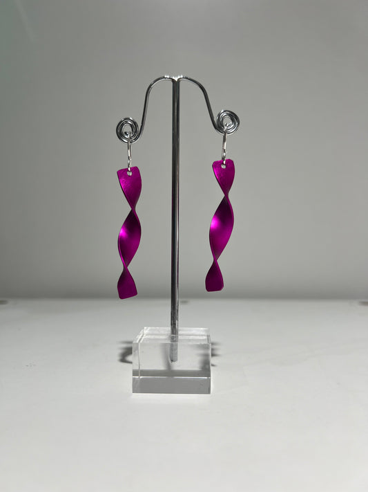 Oana Millet Long Spiral Earrings