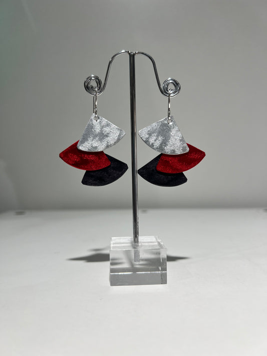 Oana Millet Triple Triangle Earrings