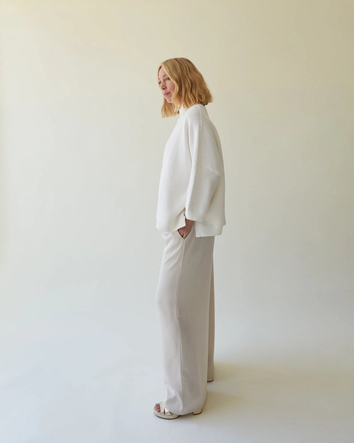 Chalk O/S Vicki Ivory Jumper