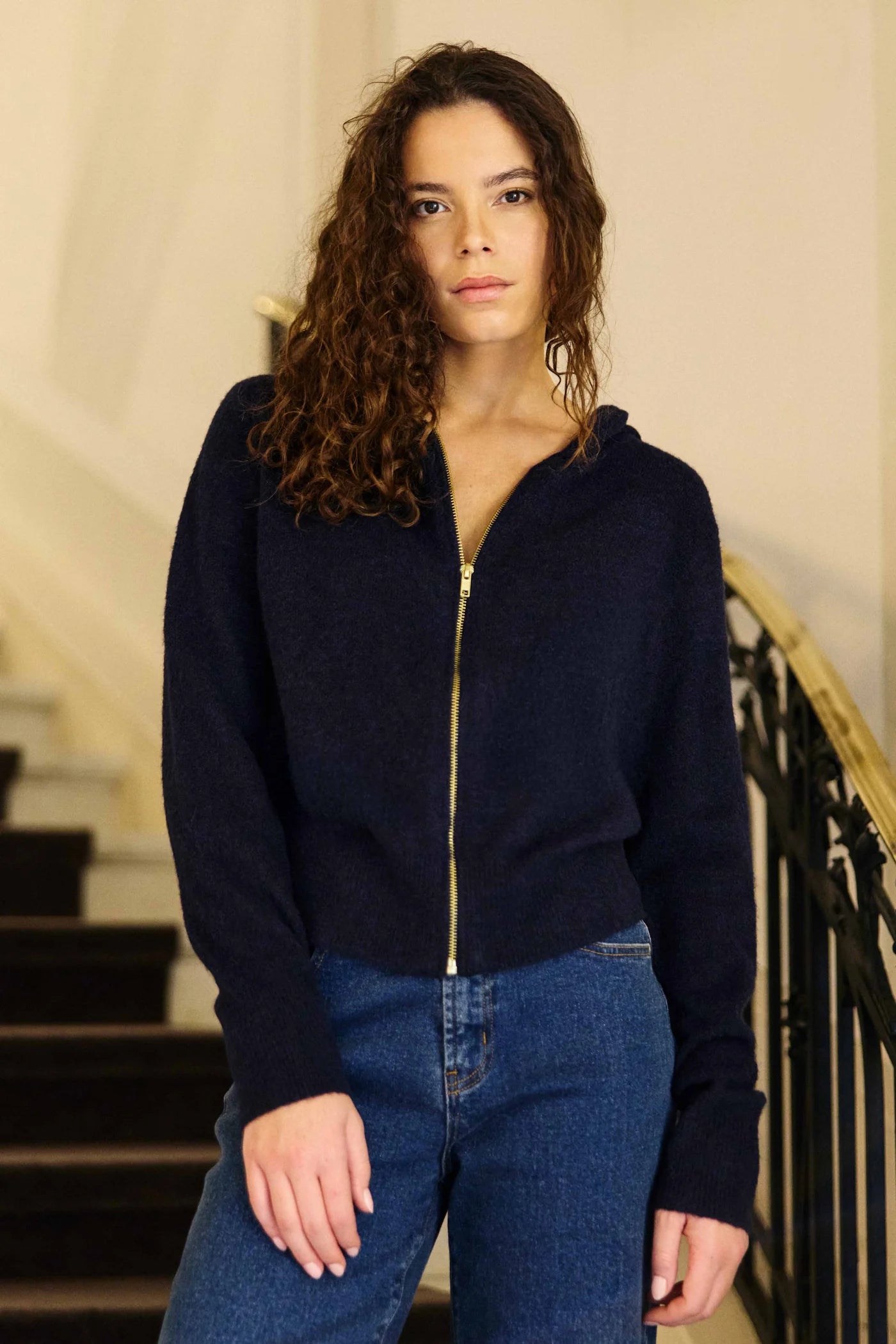 La Petite Etoile Mariano Navy Hoodie