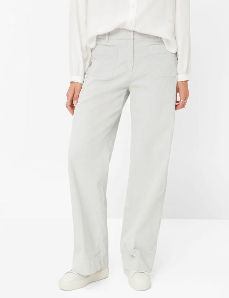 Brax Maine Light Grey Cord Trousers