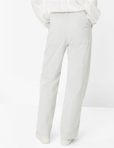 Brax Maine Light Grey Cord Trousers