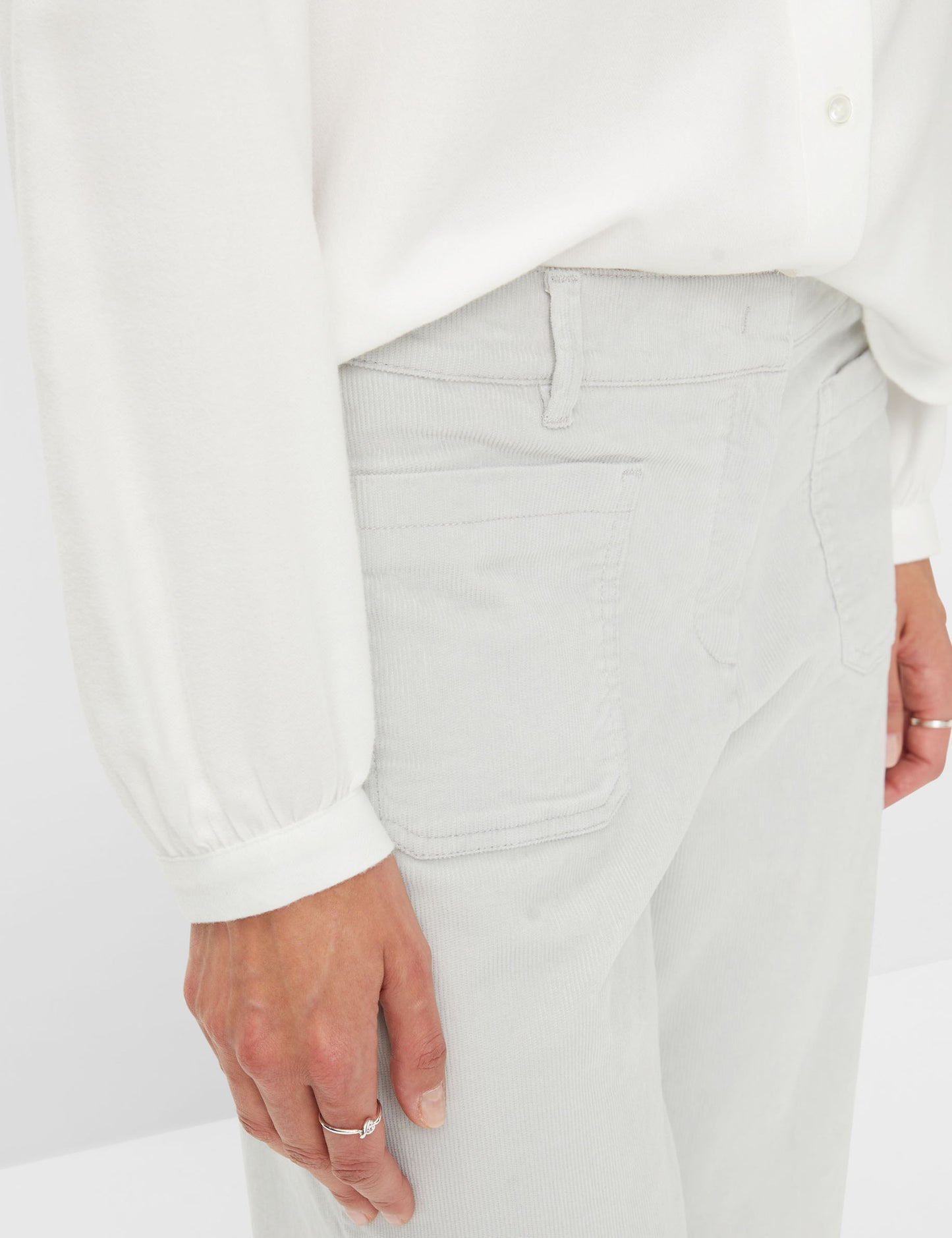 Brax Maine Light Grey Cord Trousers