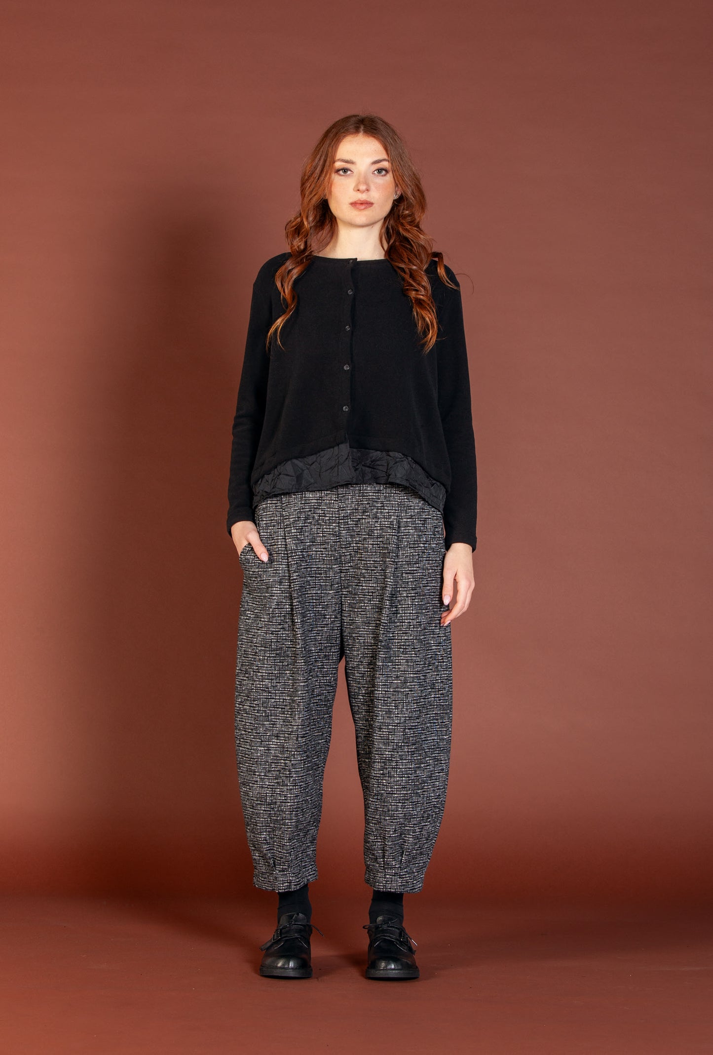Mama B Bianco J Nero Trousers