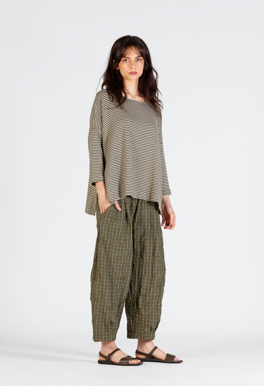 Mama B Bianco G Check Trousers
