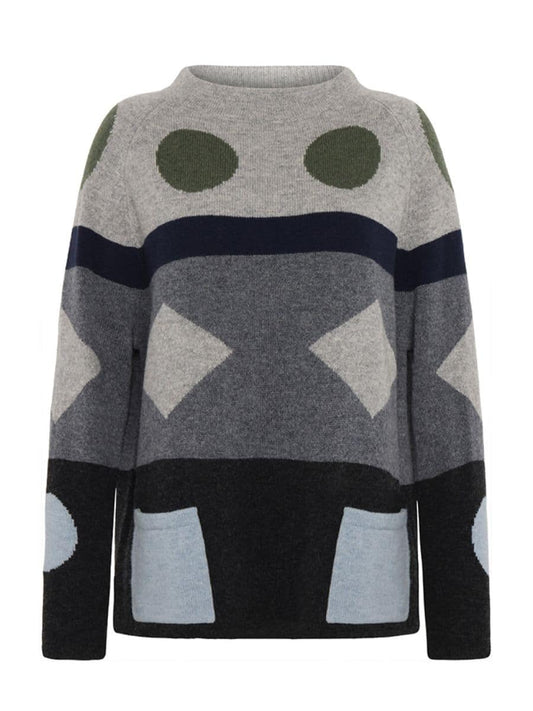 Mansted Popcorn Dark Charcoal Jumper