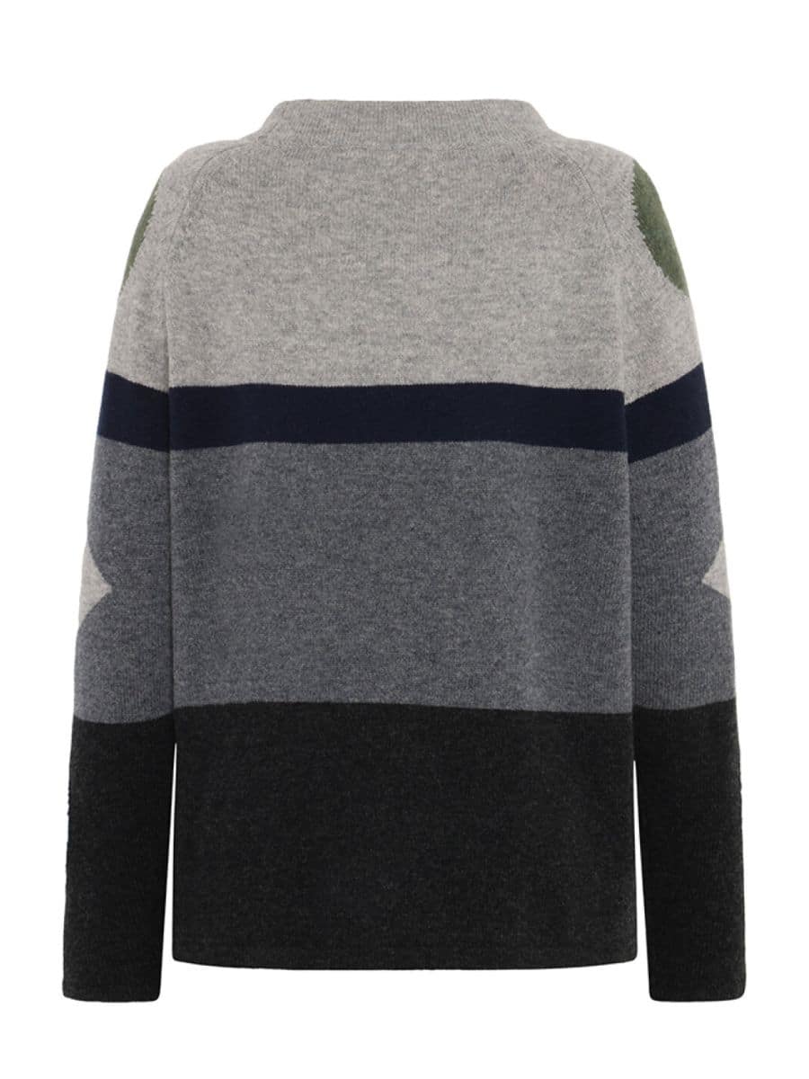 Mansted Popcorn Dark Charcoal Jumper
