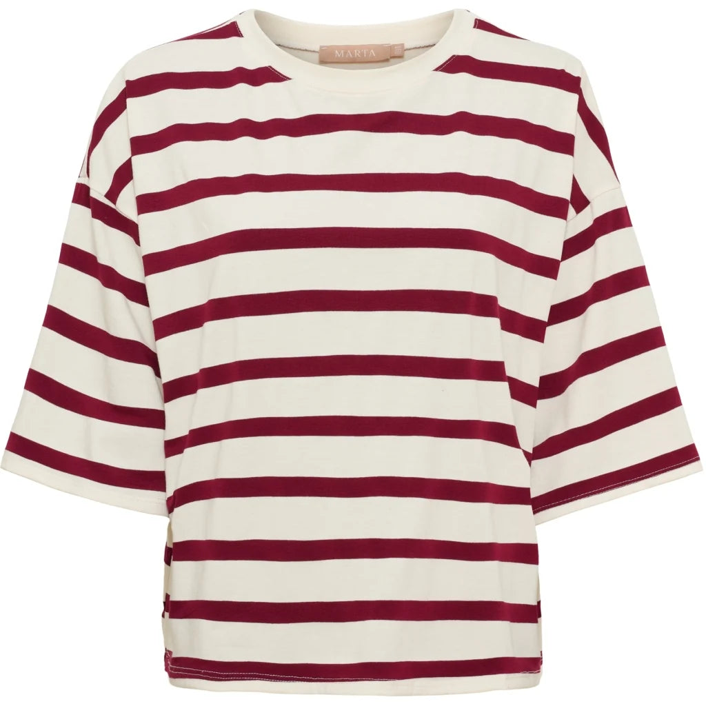 Marta du Chateau Sage Stripe T-shirt