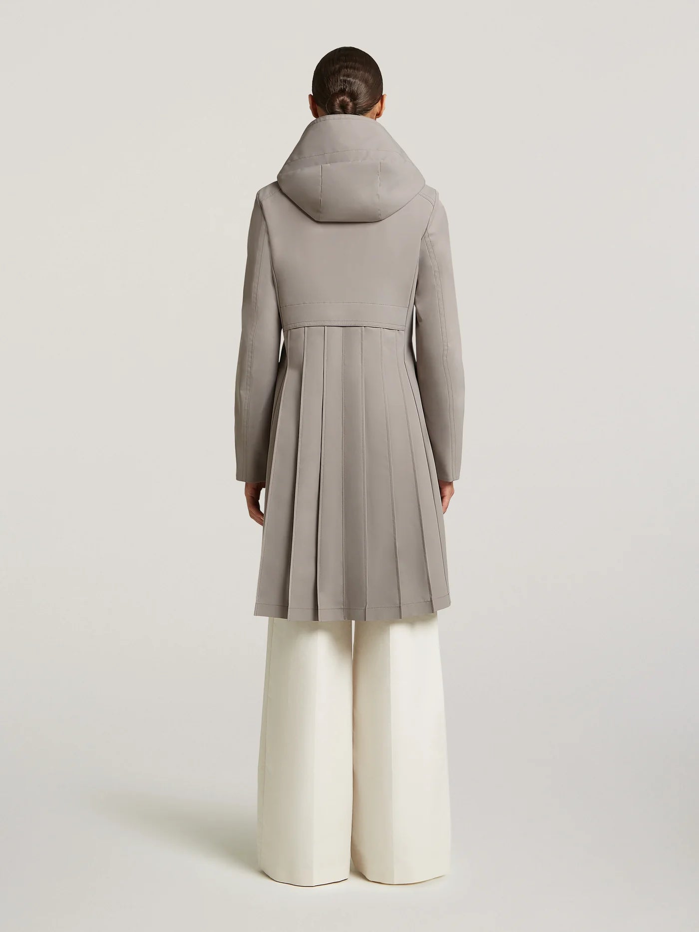 Creenstone May Smokey Taupe Pleated Coat