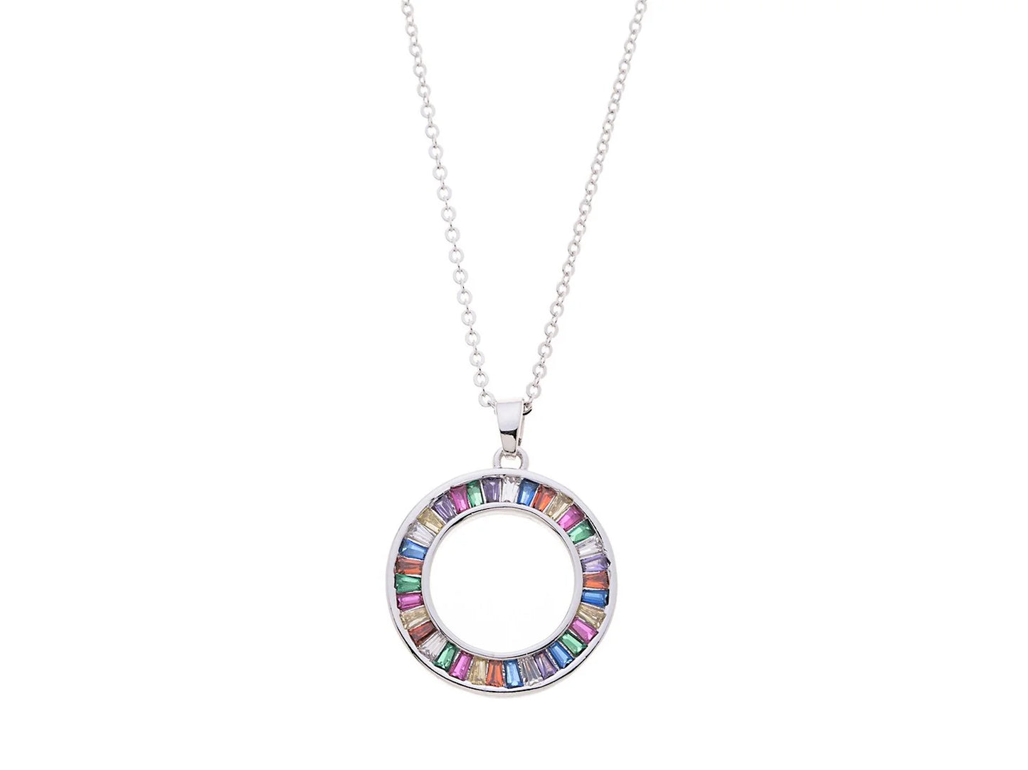 Park Lane Rhodium Plated Cubic Zirconia Necklace