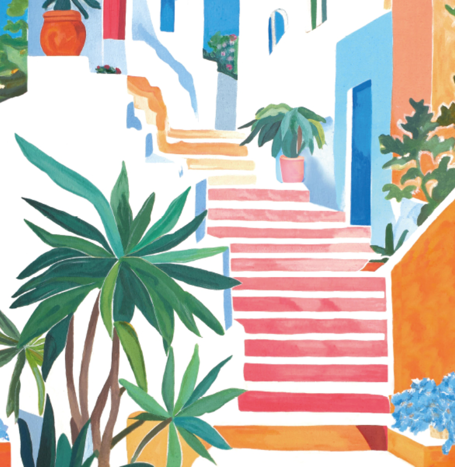 Dolcezza Pots on the Stairs Scarf