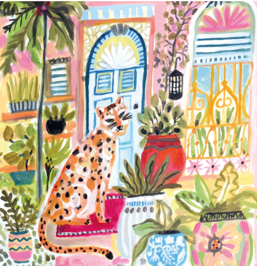 Dolcezza Cheetah in the City Scarf