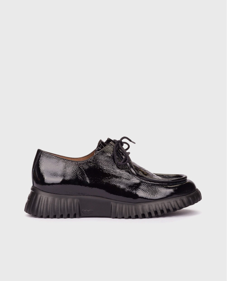Wonders Croc Patent Wallabees Shoes
