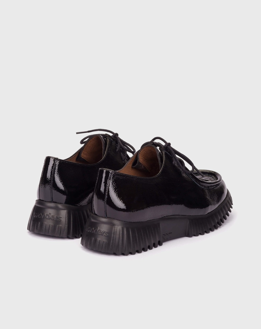 Wonders Croc Patent Wallabees Shoes