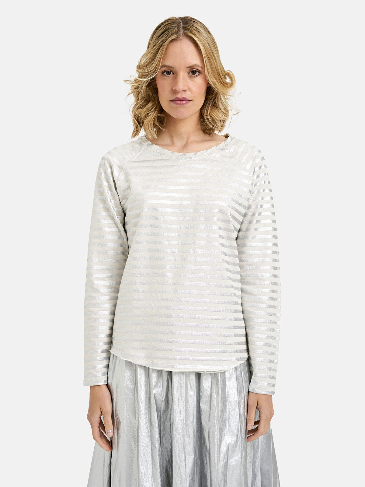 Smith & Soul Silver Stripe Basic Top