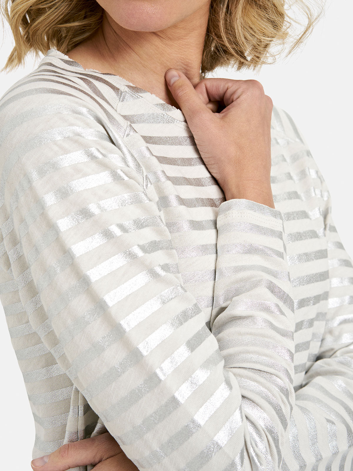 Smith & Soul Silver Stripe Basic Top