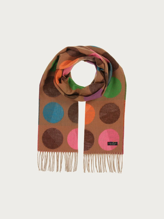 Fraas Cashmink Scarf with XXL dots