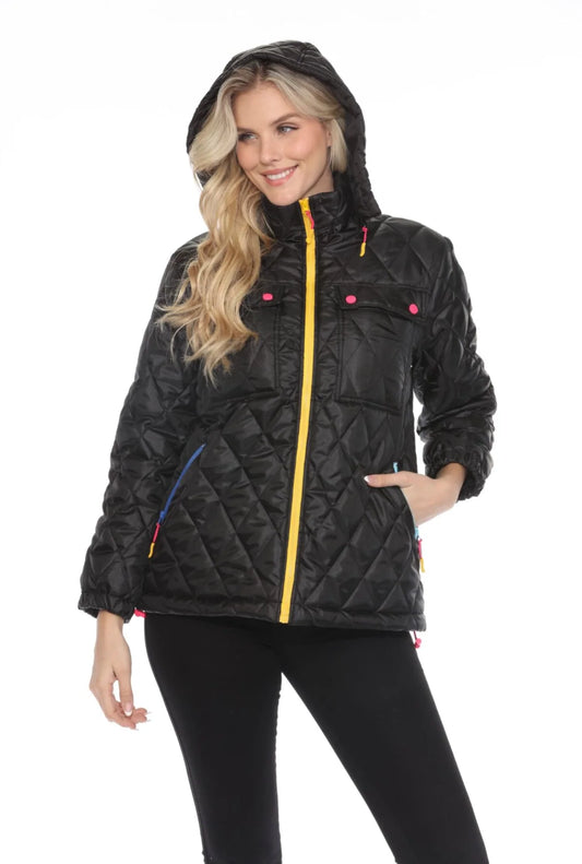 Oopera Short Black Raincoat